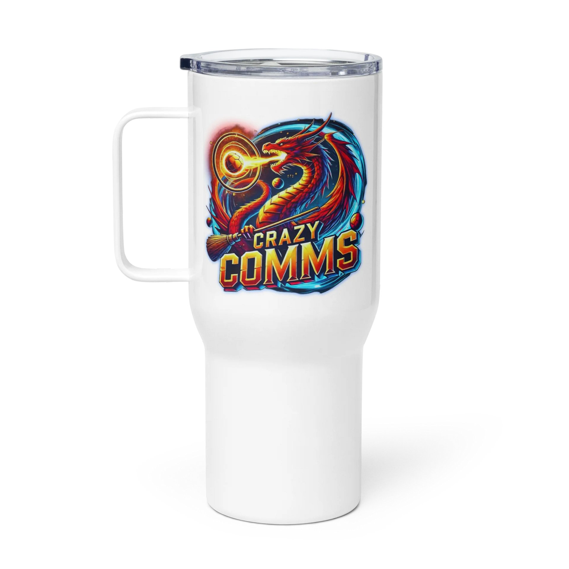 Crazy Comms Team Travel Mug with a Handle product image (1)