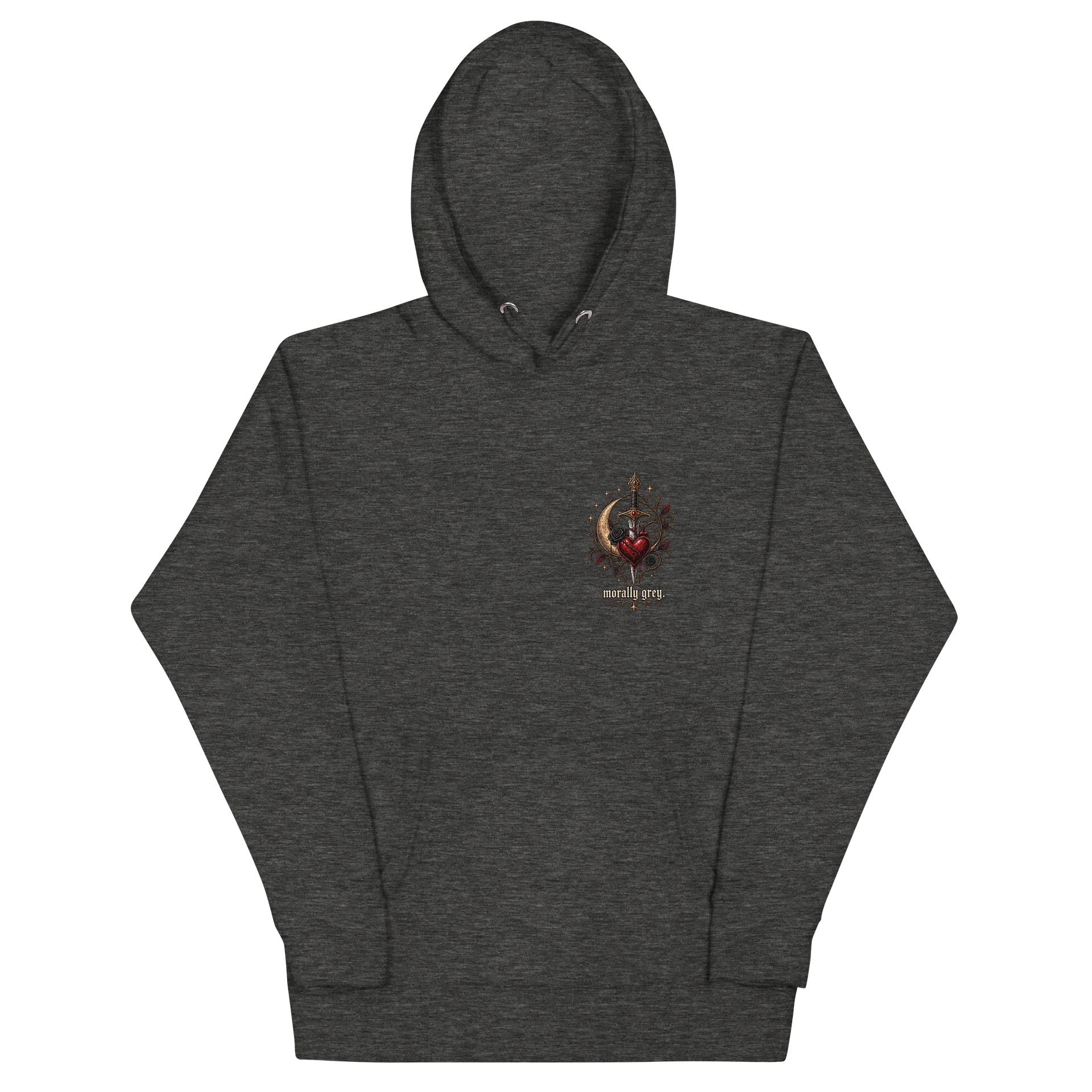 Morally Grey Gothic Heart Hoodie product image (2)