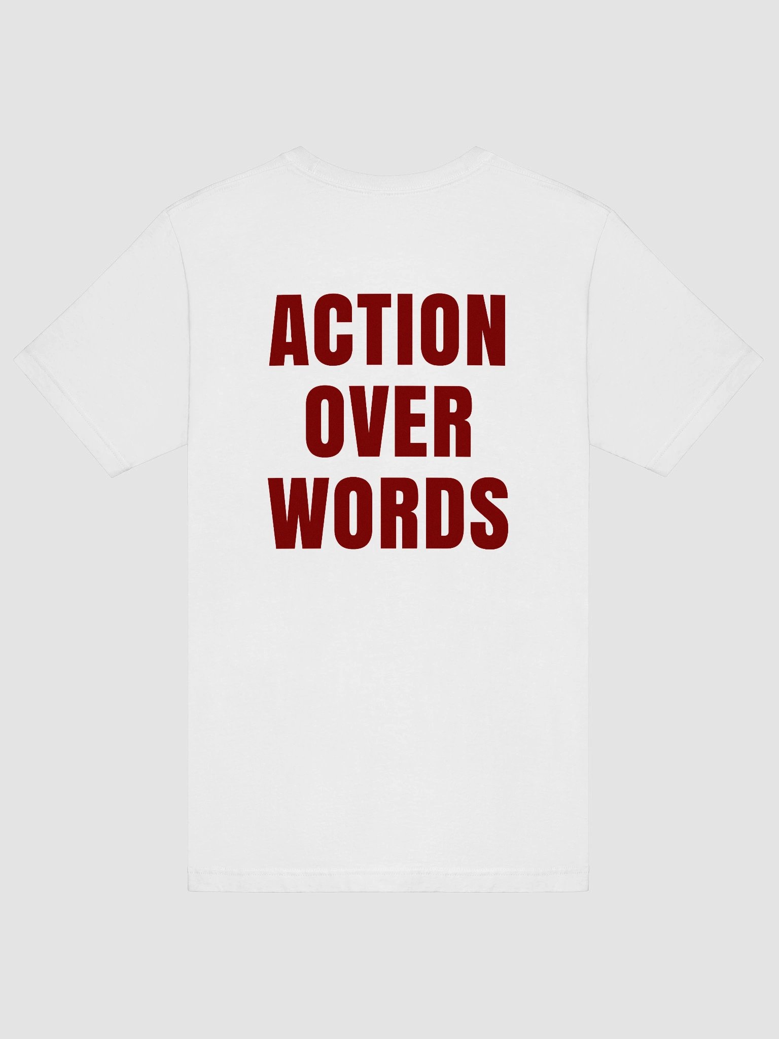 Action Over Words T-Shirt | Minimal Motivational Quote Tee product image (7)