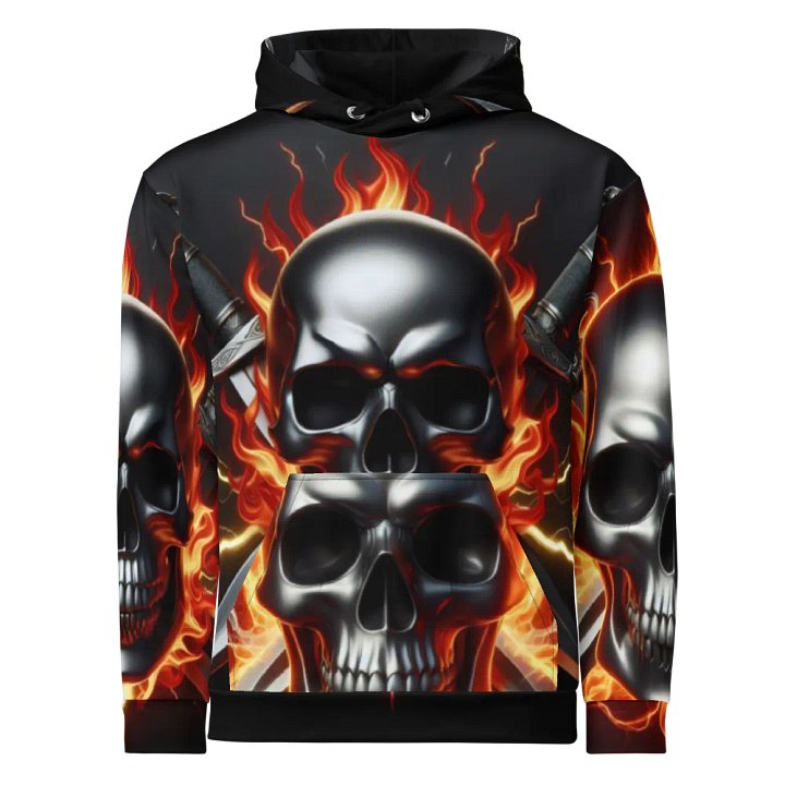 Skull Fury - Unisex Skull Hoodie #23 product image (1)