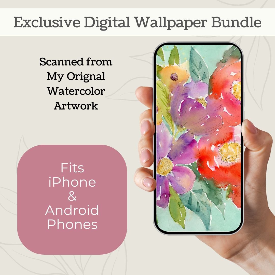 Color Me Happy Digital Wallpaper Bundle product image (2)