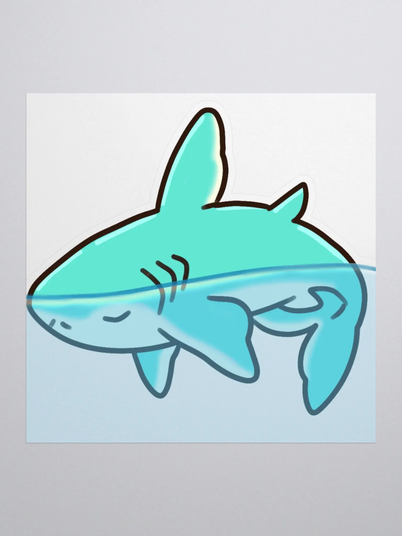 Shark Sleep Sticker product image (1)