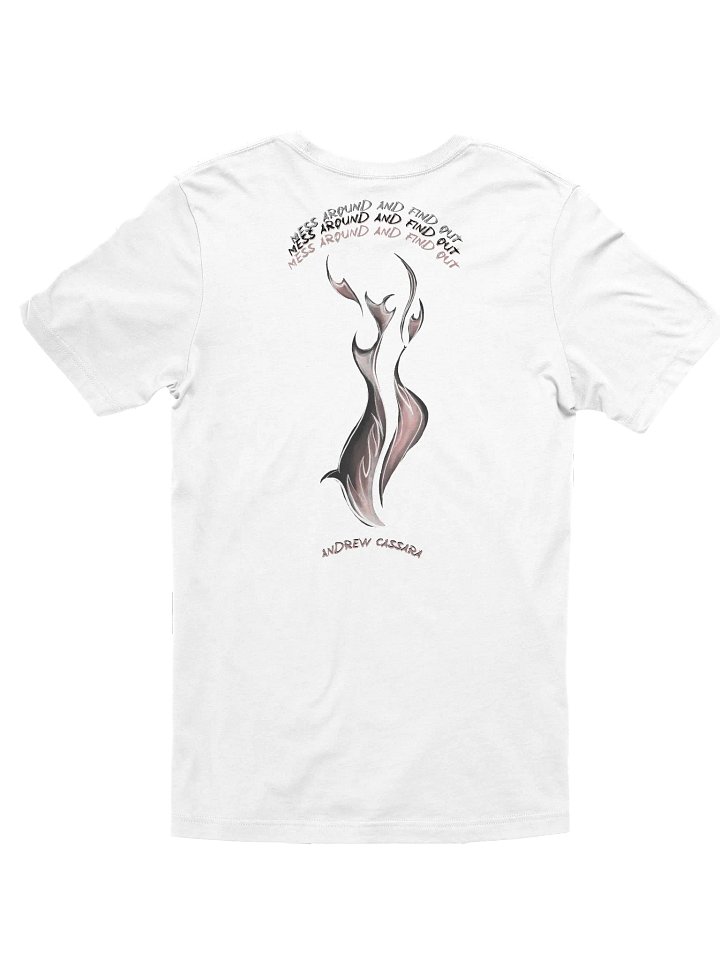 MESS AROUND AND FIND OUT ~ FLAME TEE (WHITE) product image (2)