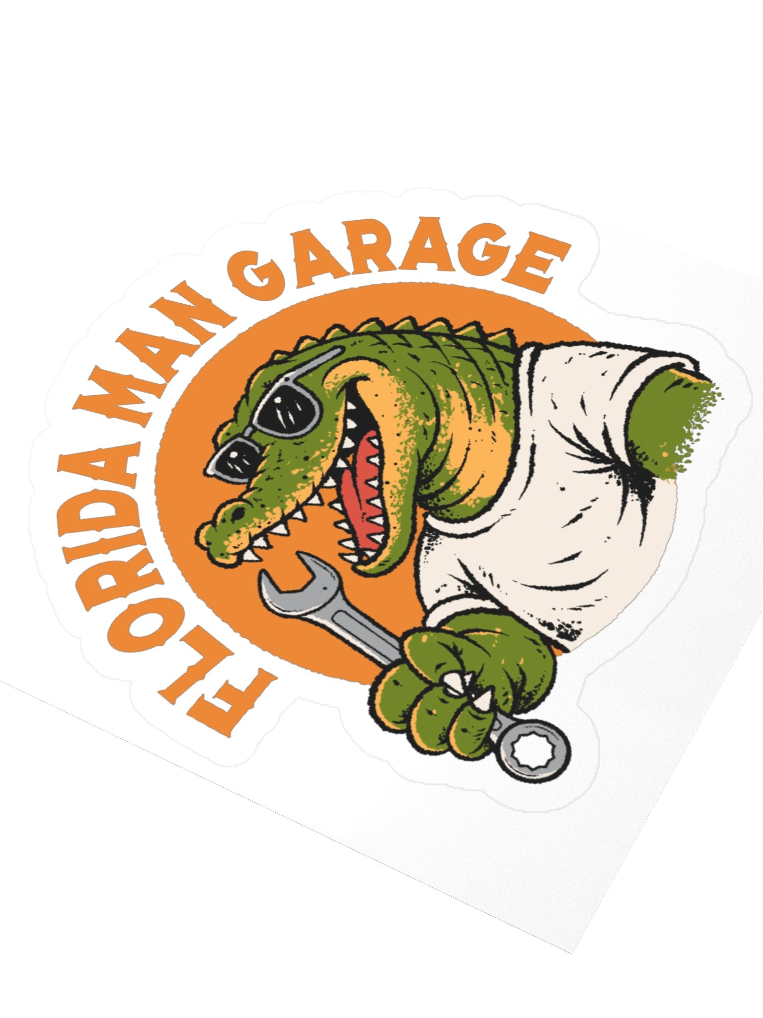 Florida Man Garage Sticker product image (7)