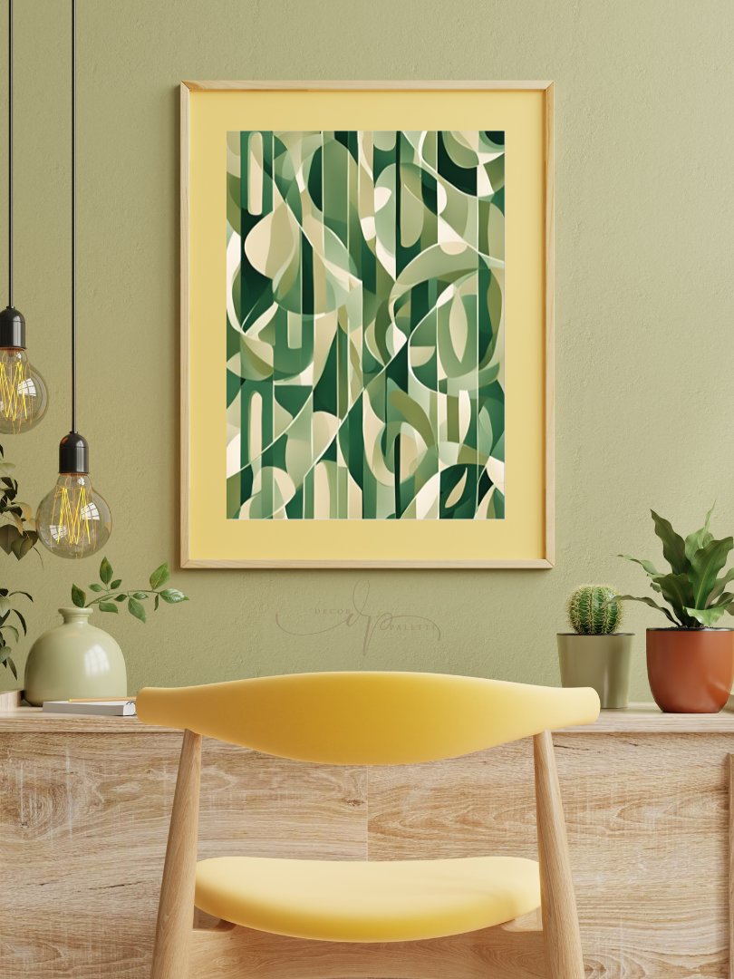 Green PATTERN ABSTRACT Painting Printable Wall Art product image (3)