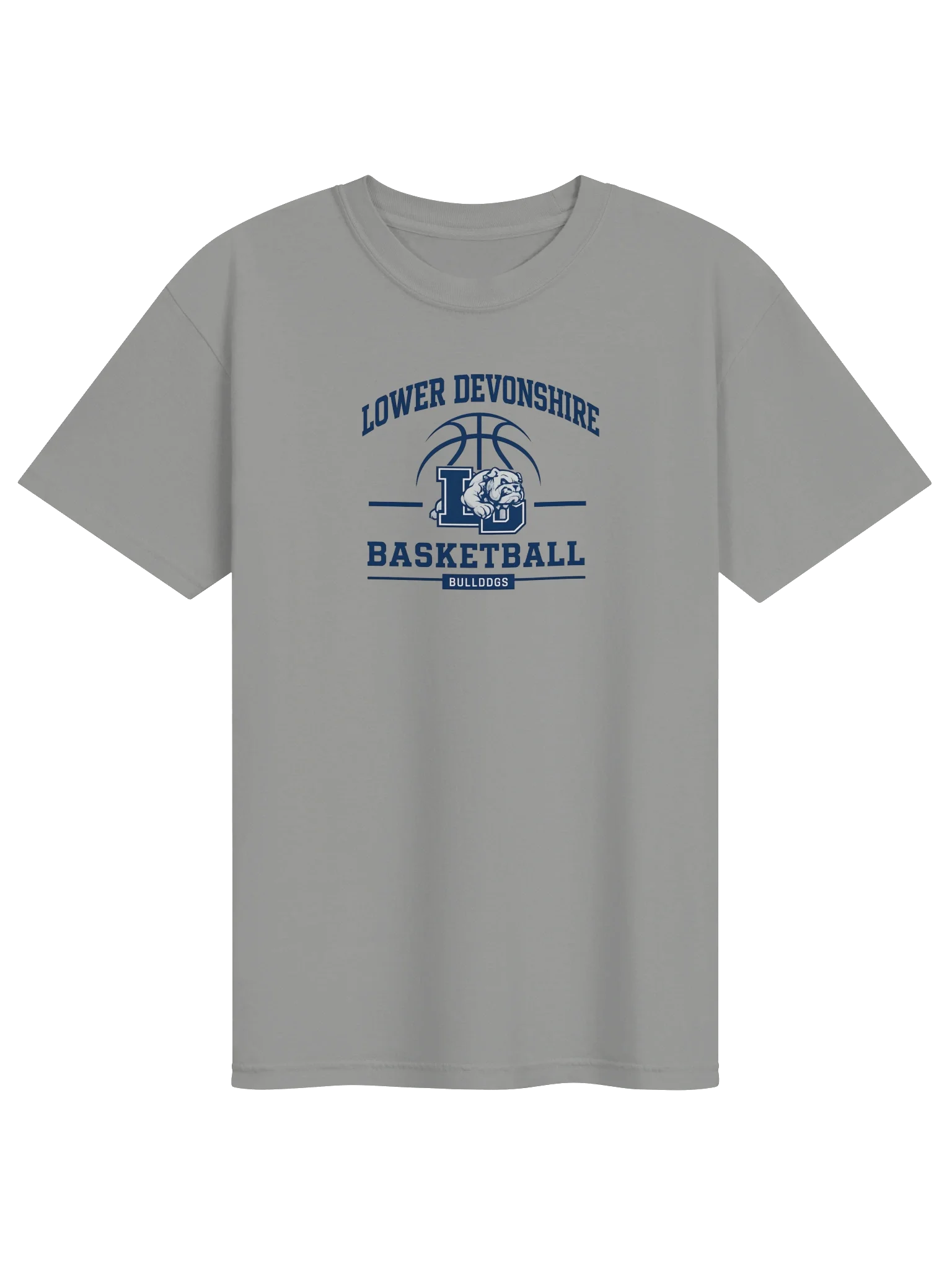 Lower Devonshire Bulldogs Basketball Tee - Grey