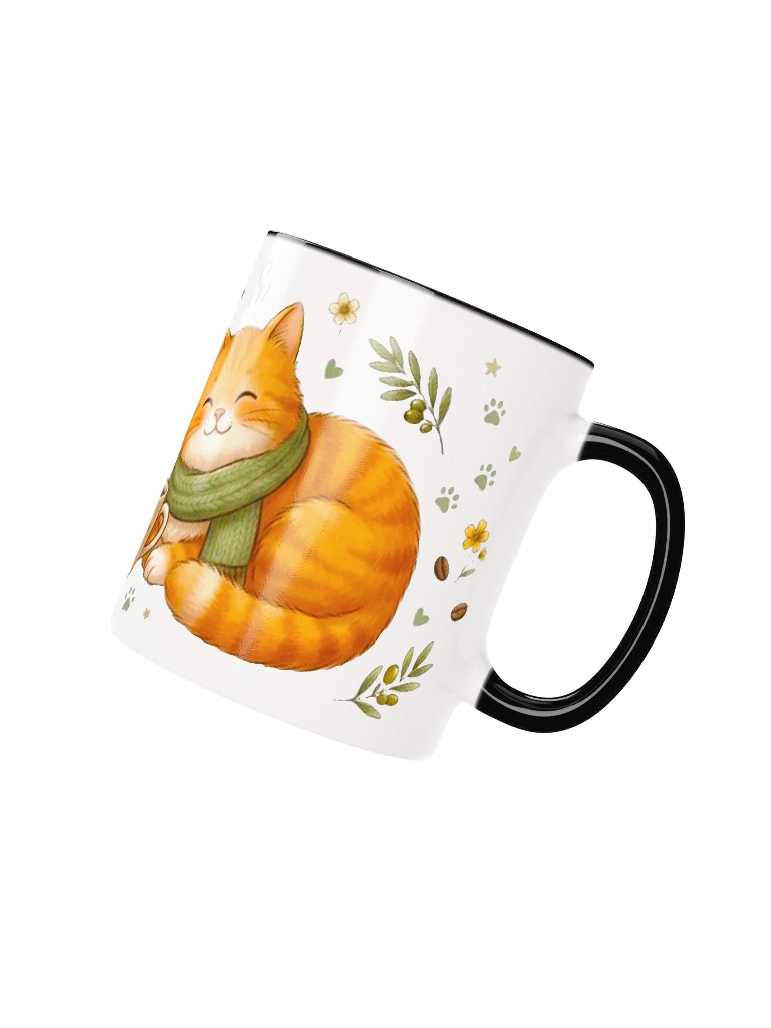 Home Is Where My Cat Is Cute Orange Tabby Accent Mug product image (3)
