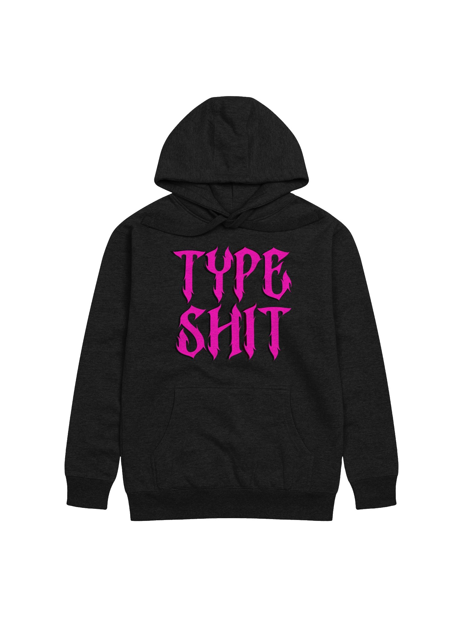 Black hoodie type shit product image (1)