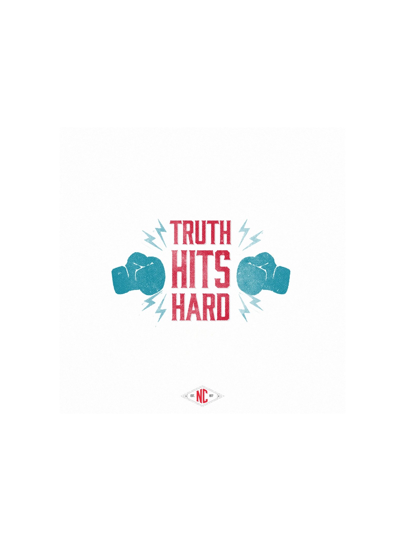 Truth Hits Hard Vintage Poster product image (1)