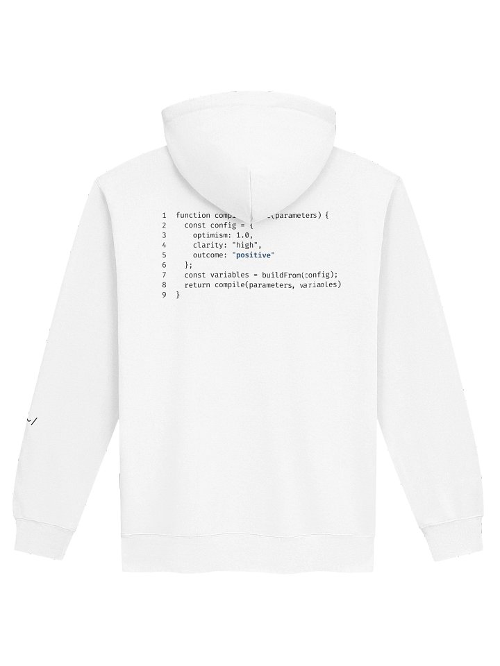 Positive Future // Garment-Dyed Hoodie product image (1)