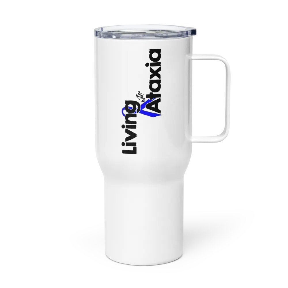 Living With Ataxia Handled Travel Mug product image (3)