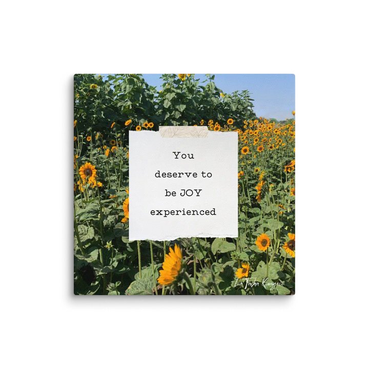 Experience Joy Poetry Canvas Print product image (2)