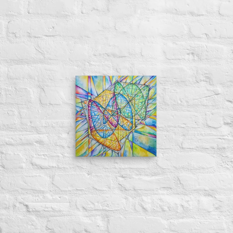 Lissajous Trilogy - Geometrical Art Canvas Print product image (3)