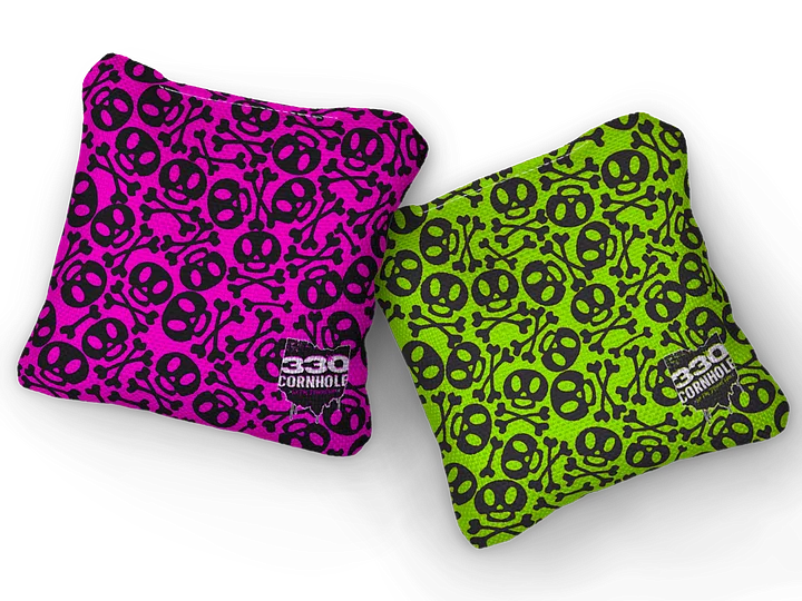 330 Cornhole Crossbones Premium All Weather Cornhole Bags QTY 8 product image (1)