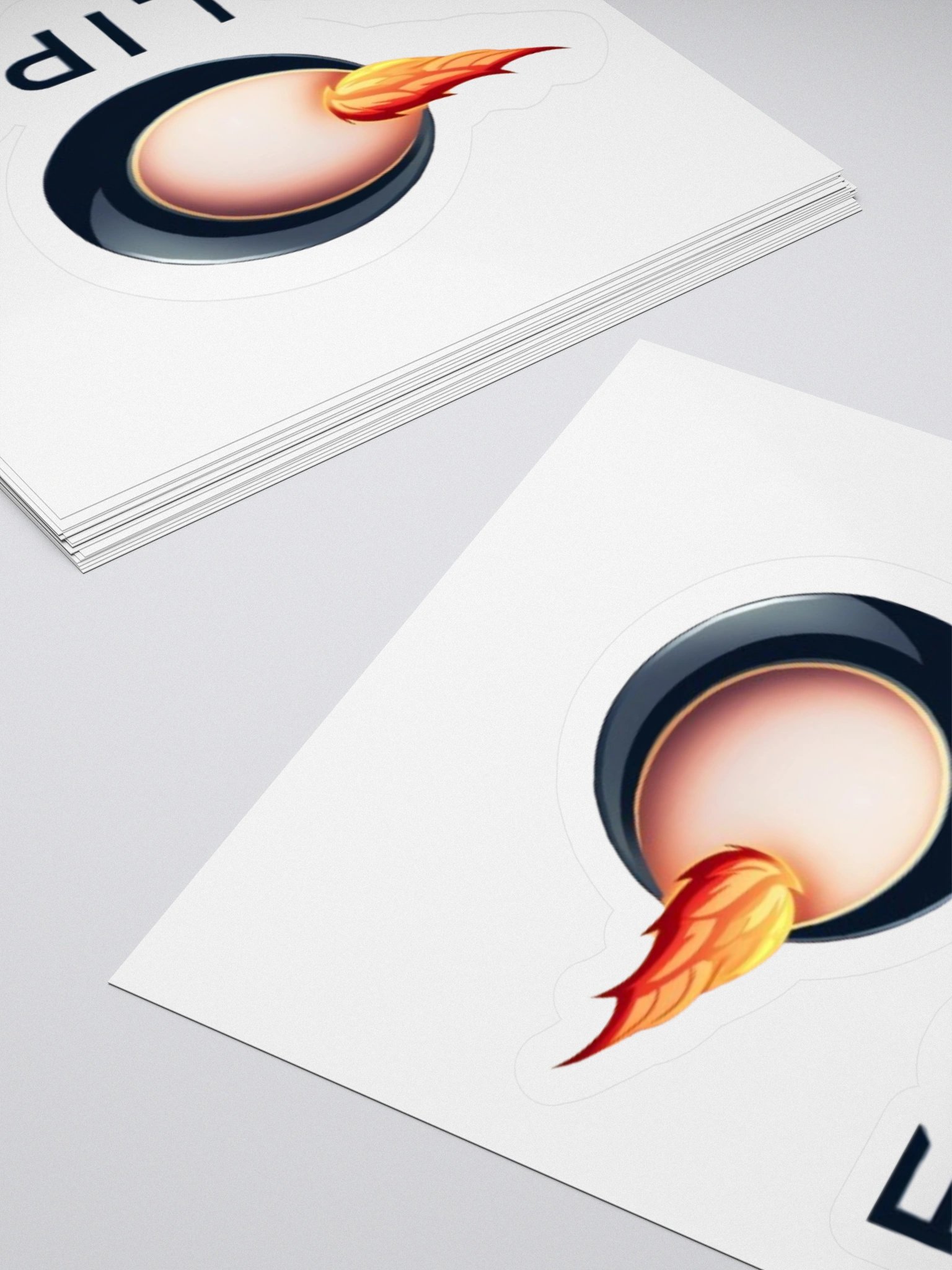 Eclipse Vinyl Sticker - Celestial Eclipse with Flame Design product image (10)