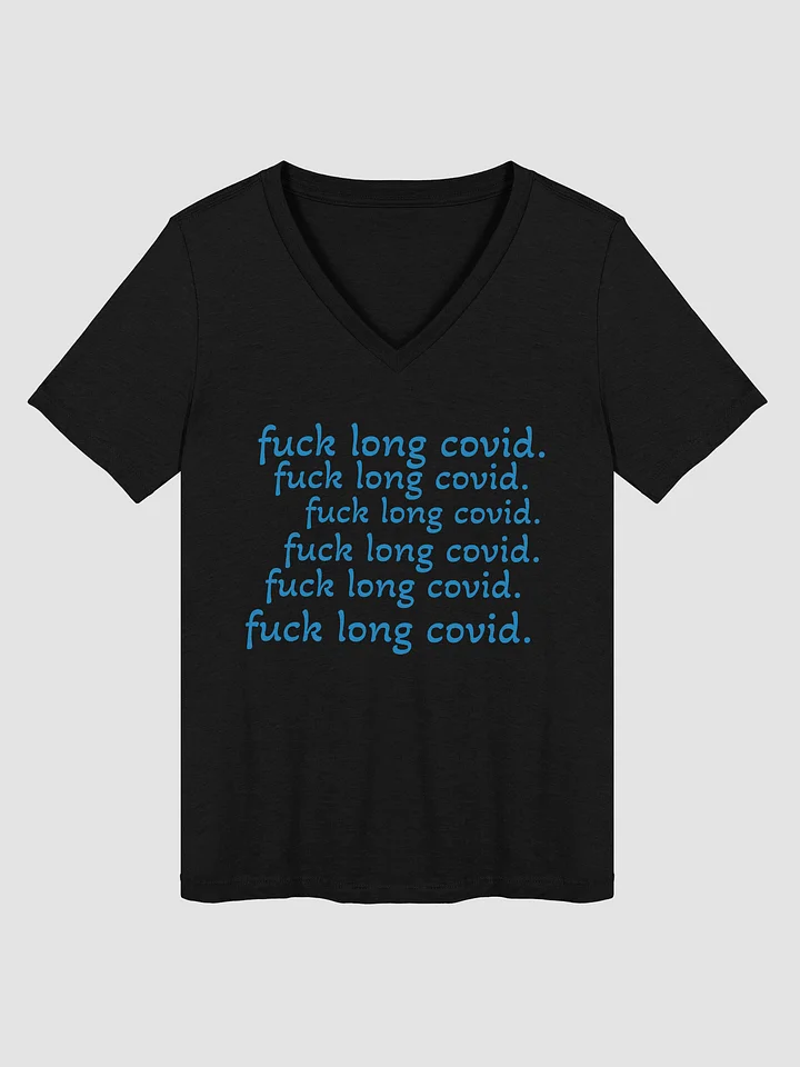 F*ck Long Covid Relaxed V-Neck Tee product image (2)
