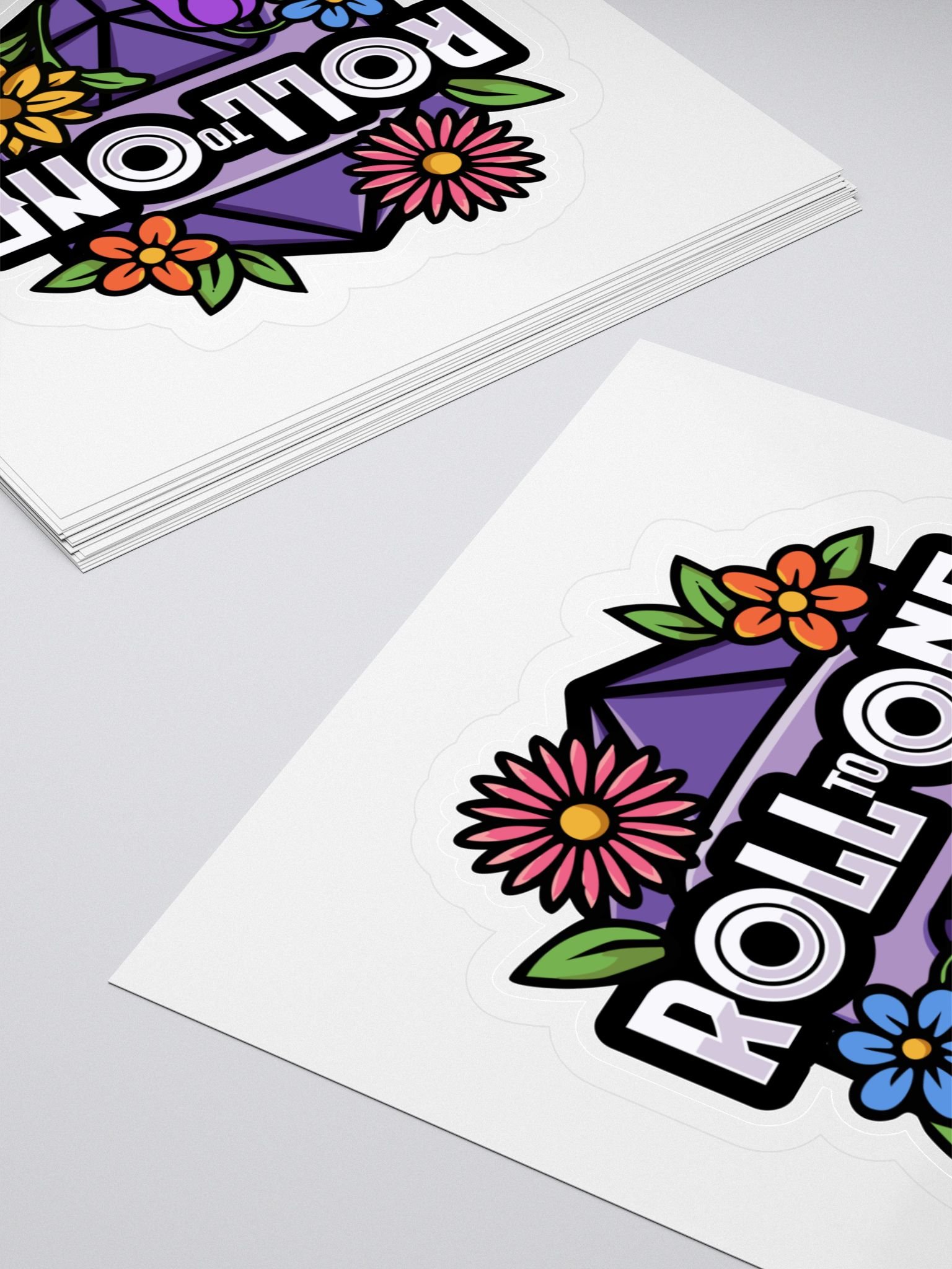 Roll to One Floral Sticker product image (4)