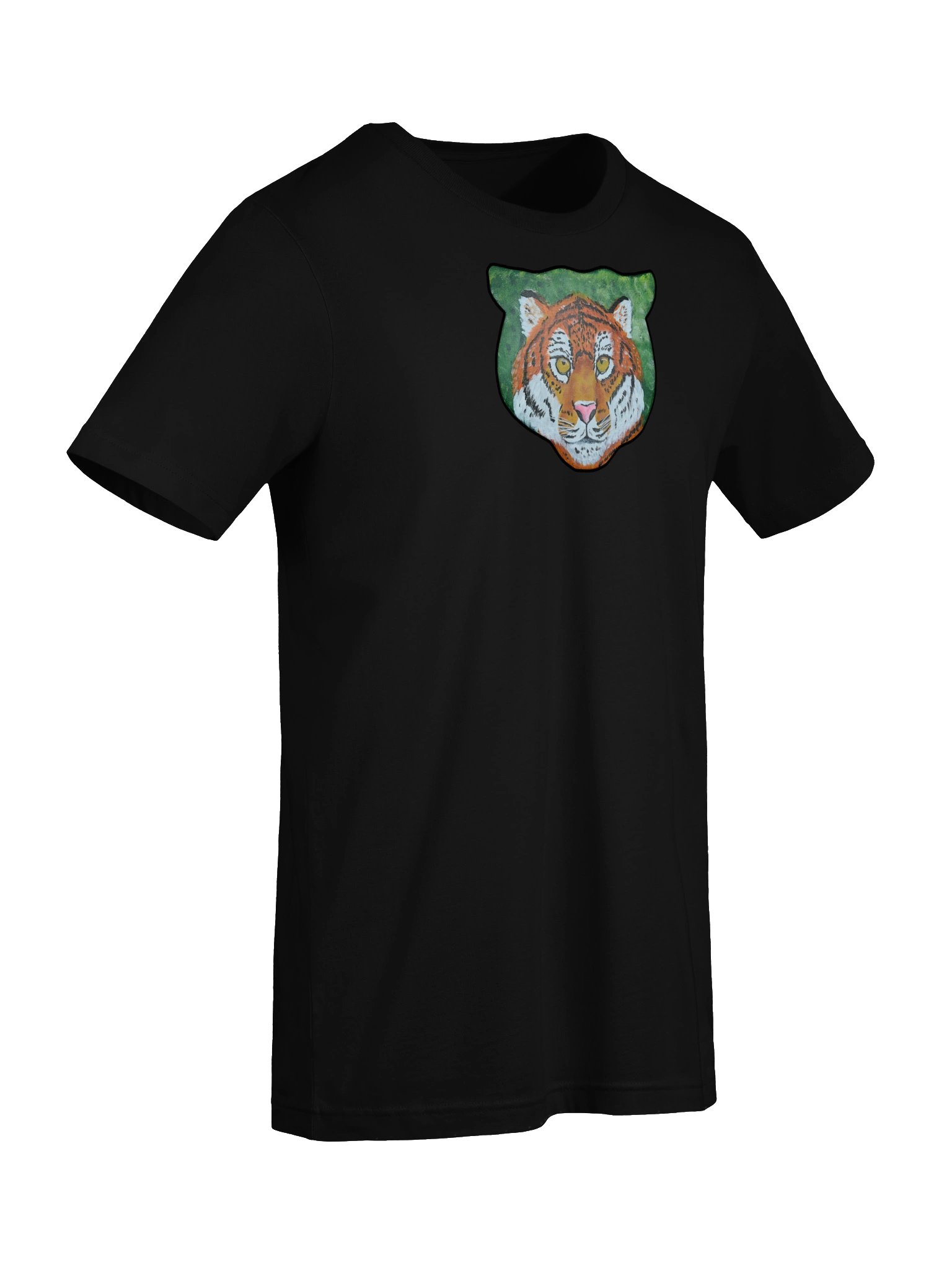 Tiger Portrait Painting Print - Bella+Canvas Tee product image (7)