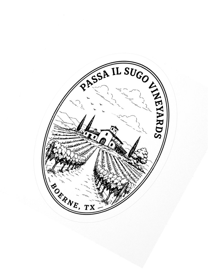 Passa Il Sugo Vineyards sticker product image (4)