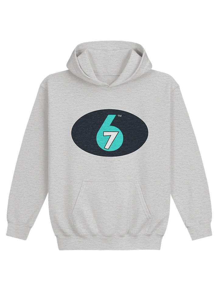 Kids Pull-over Hoodie - Grey, Logo on Front product image (1)