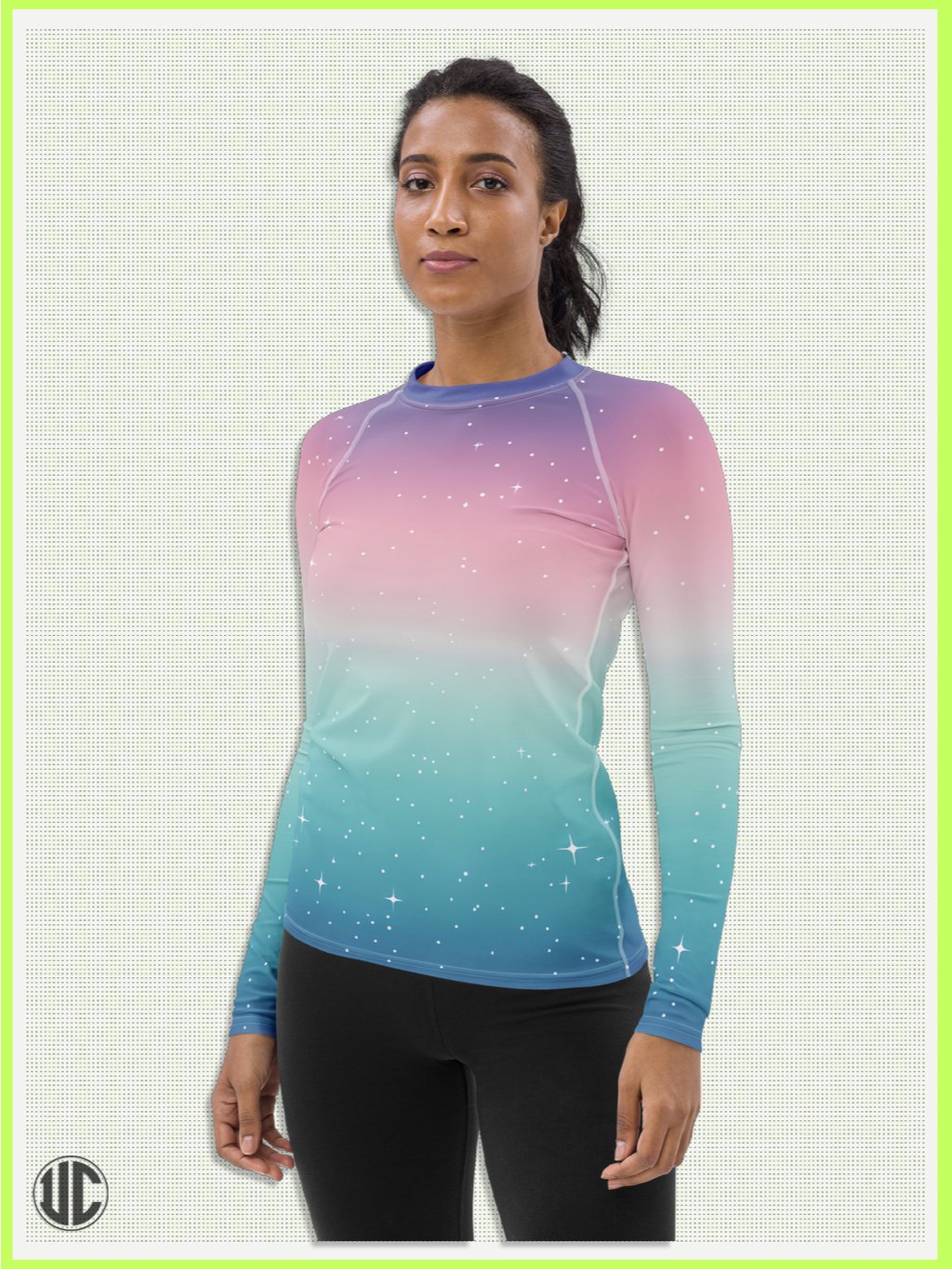 Celestial Glow – Women’s Rash Guard product image (6)