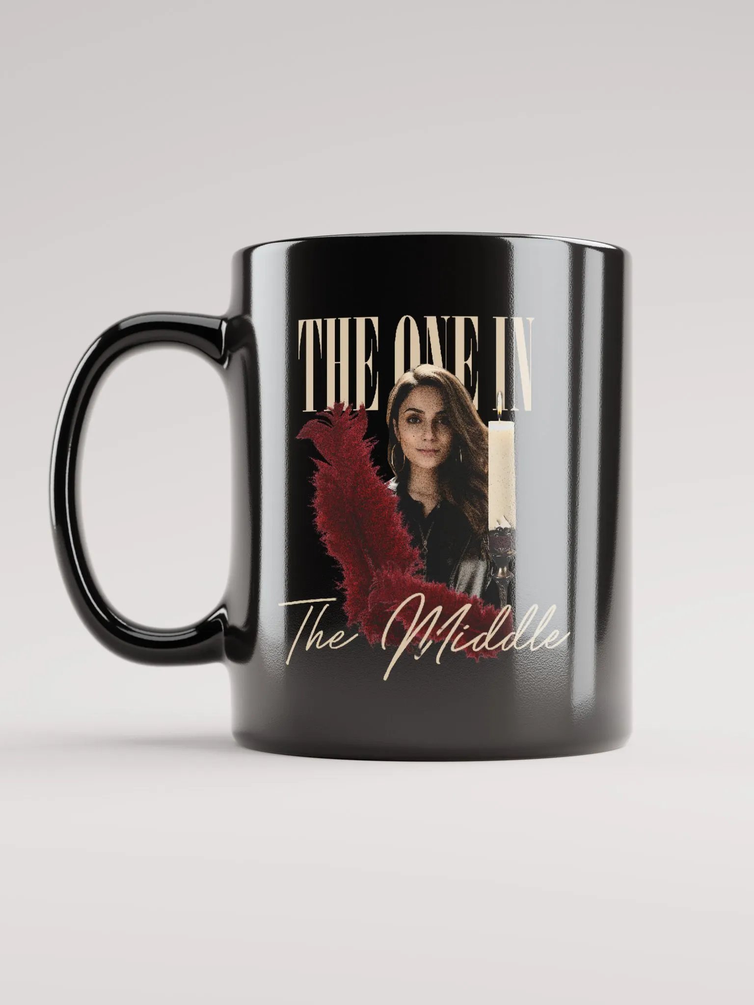 The One In The Middle (Black Mug - Gold Version) product image (6)