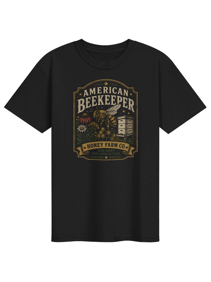 American Beekeeper T-Shirt | Vintage Honey Farm Graphic Tee product image (1)