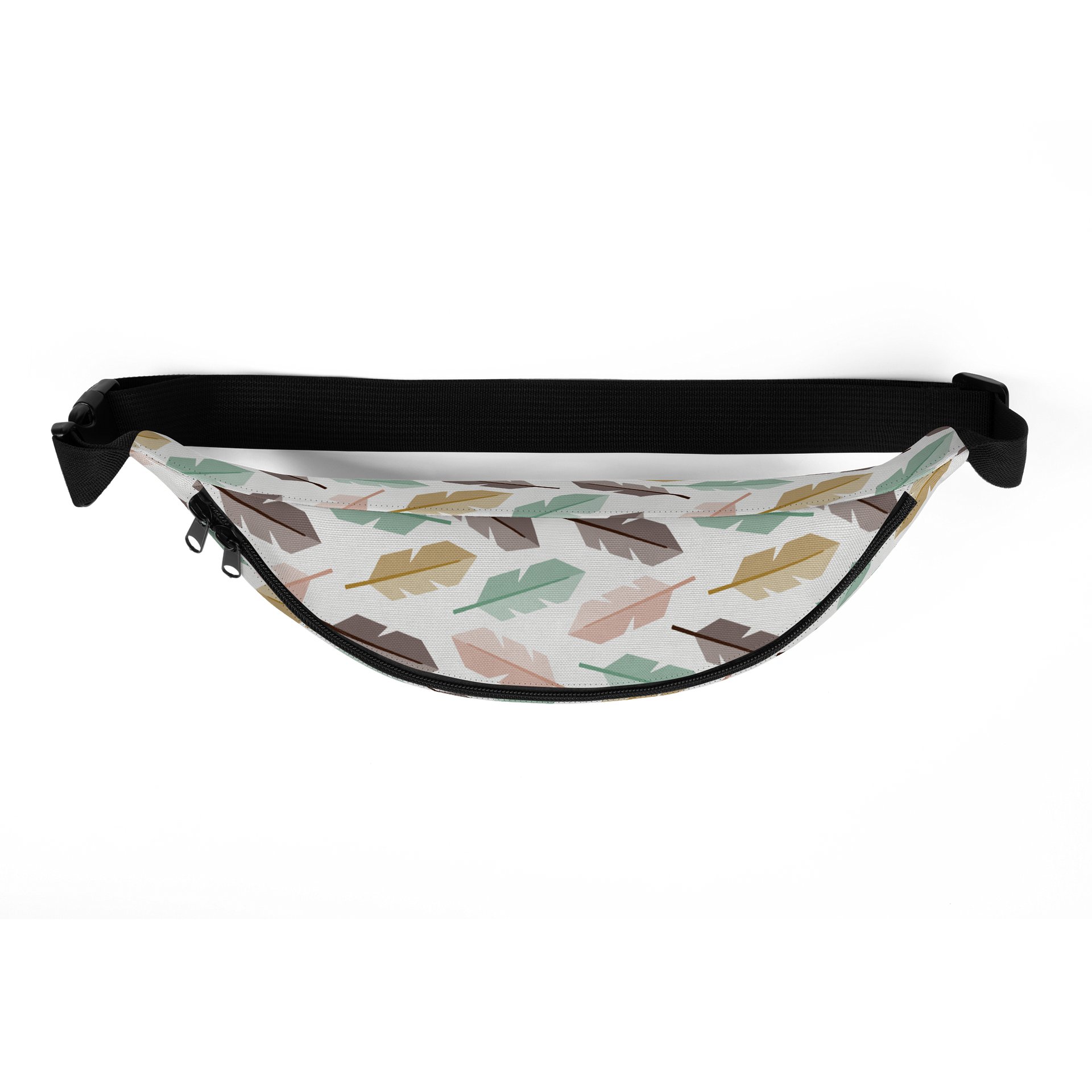 Mid-Century Modern Feathers All-Over Fanny Pack product image (5)