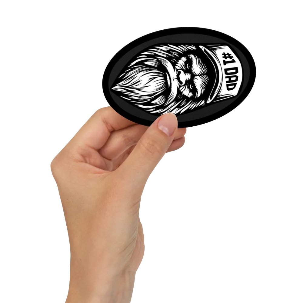 #1 DAD EMBROIDERED PATCH product image (2)