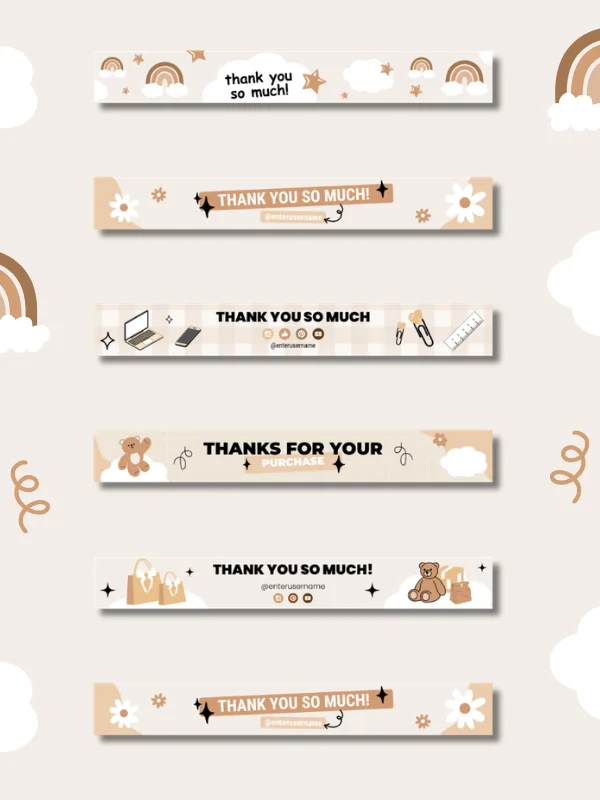 MRR/PLR Etsy Order Receipt Banner Template product image (2)