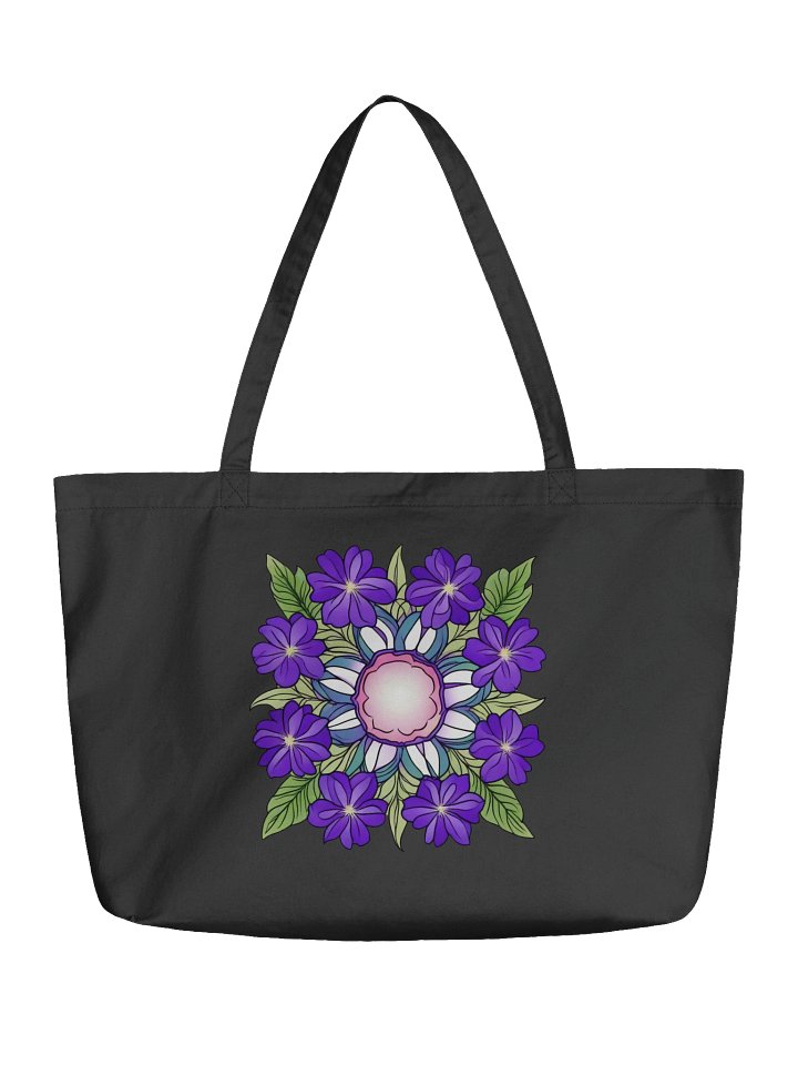 Celestial Petalwheel Mandala - Eco-conscious Organic Cotton Totes product image (1)