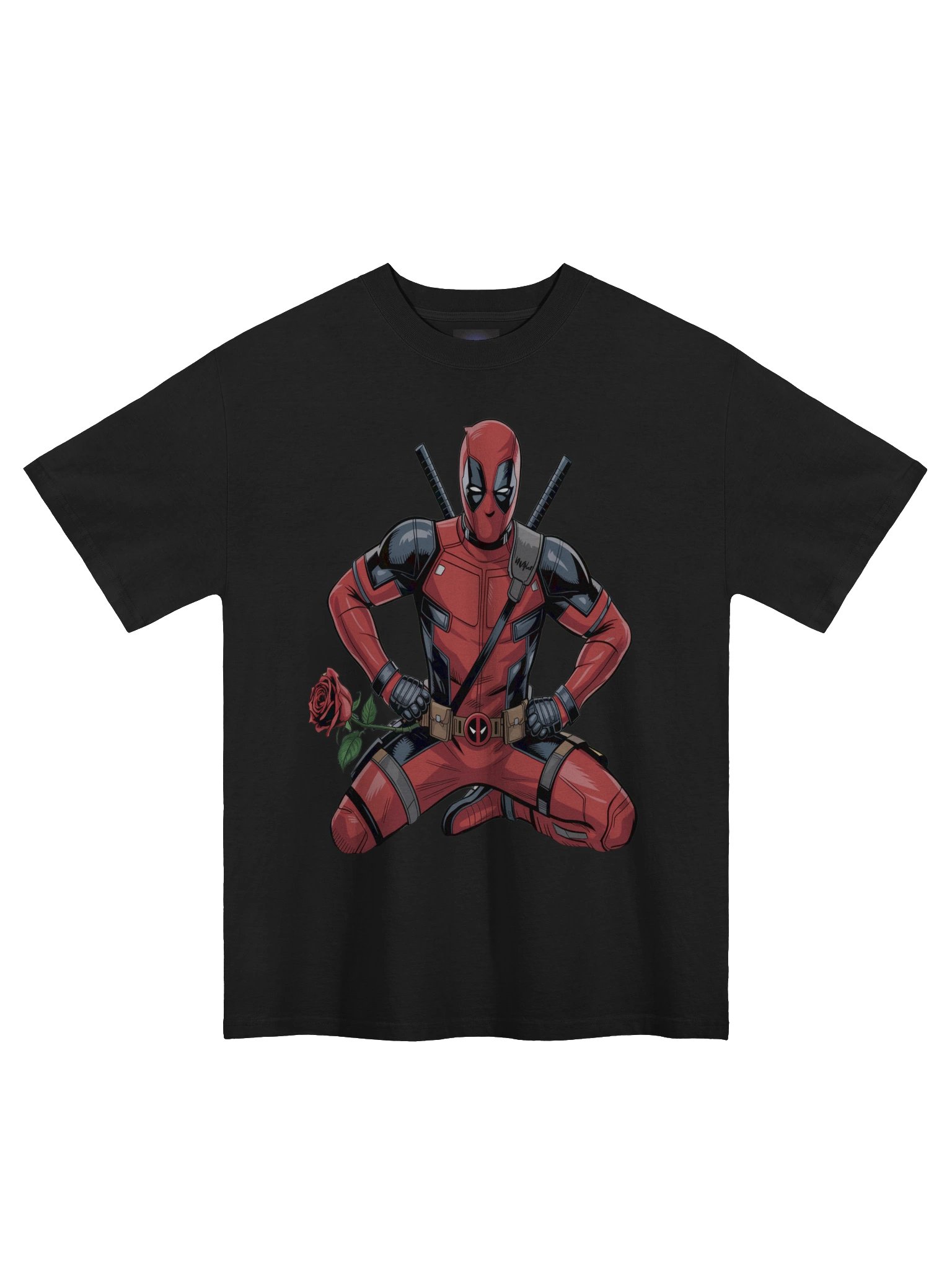 Deadpool Thorny Vendetta Oversized Faded T-Shirt product image (3)