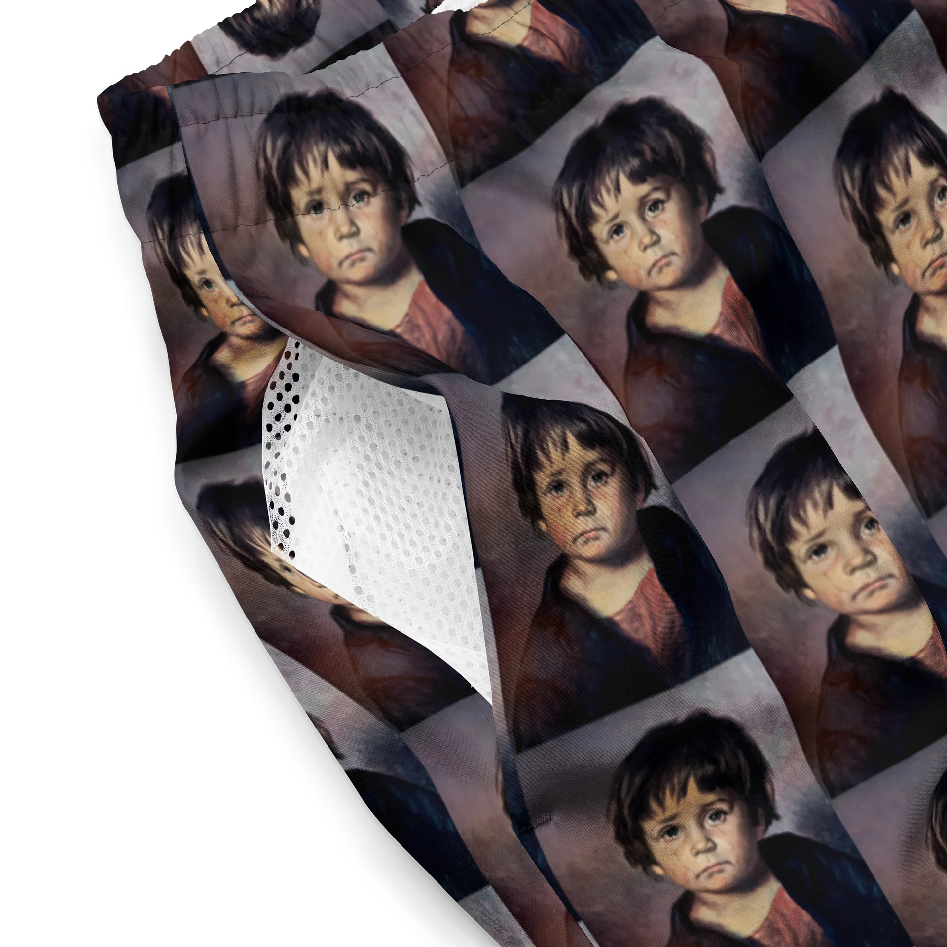 Crybaby Portrait Mosaic Swim Trunks product image (4)