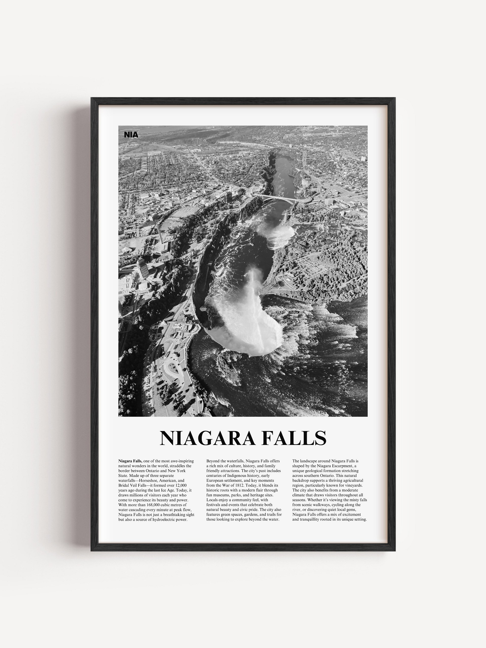 Niagara Falls 01 Newspaper Poster product image (1)