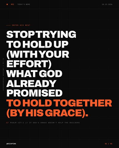 No Human Hand Can Tear Down What God Builds Up.
 
The statue looked impressive. Gold, silver, bronze, and iron, each one a ki...
