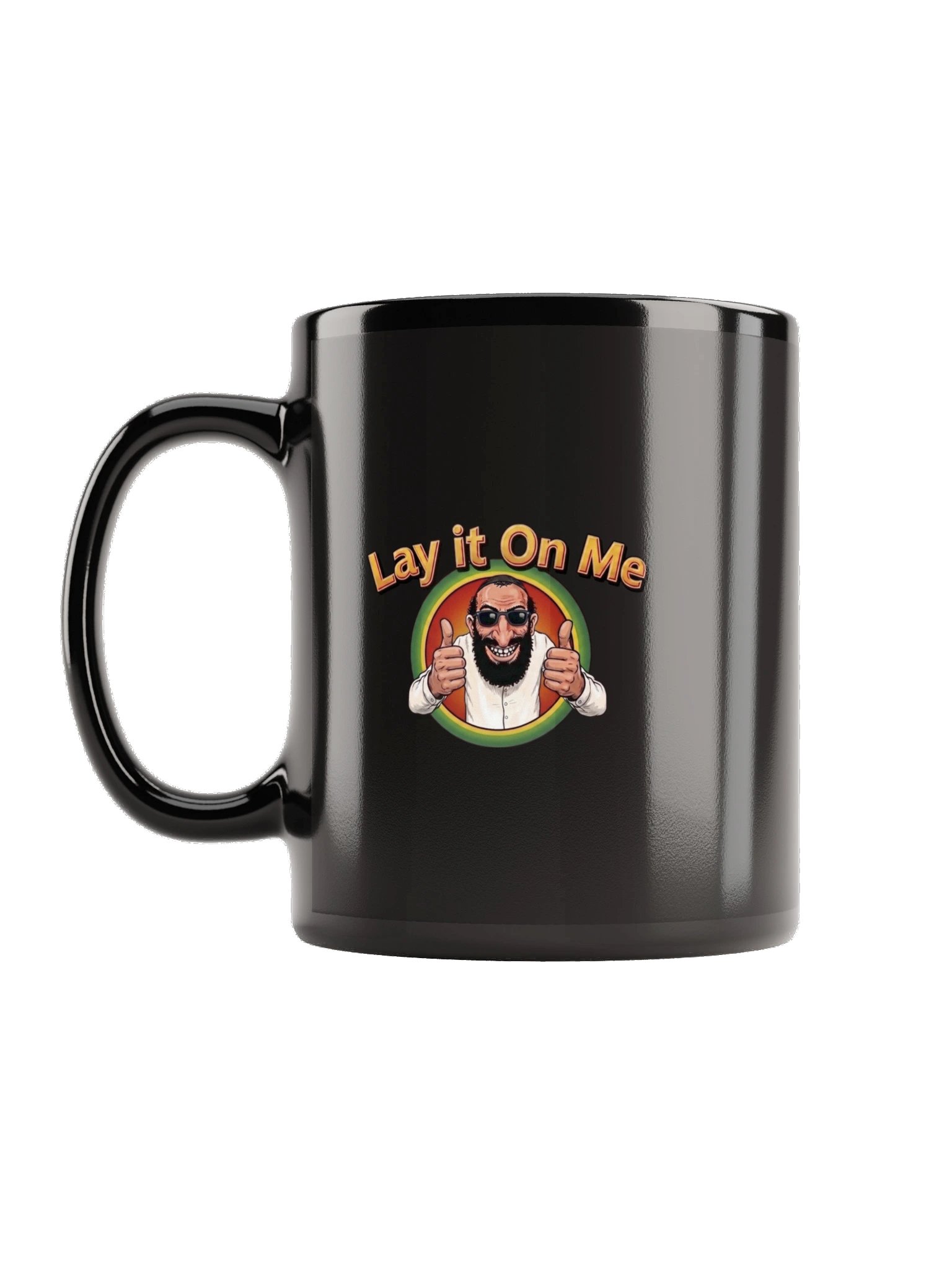 Lay it On Me Black Glossy Mug product image (1)