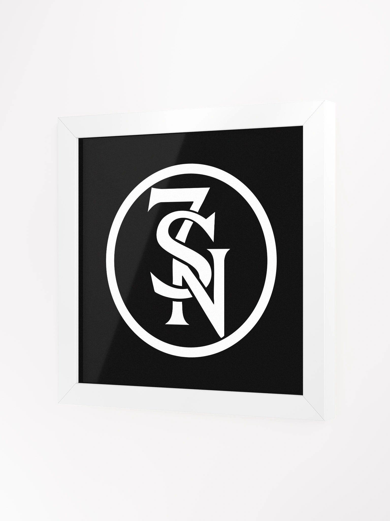 Seven Shades of Nothing White Logo on Framed Matte Poster product image (2)