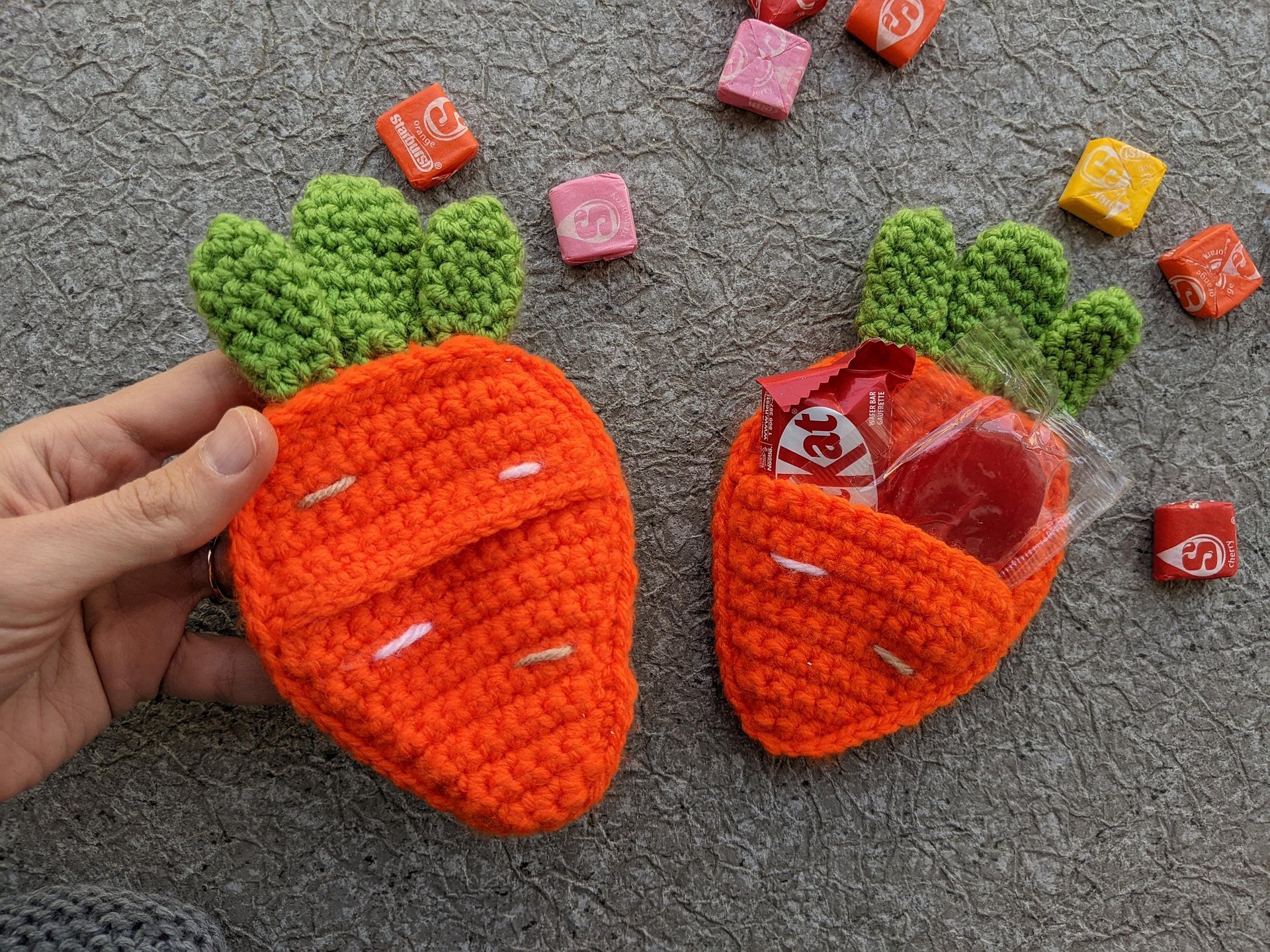 Crochet Carrot Treats Pocket Pattern product image (9)