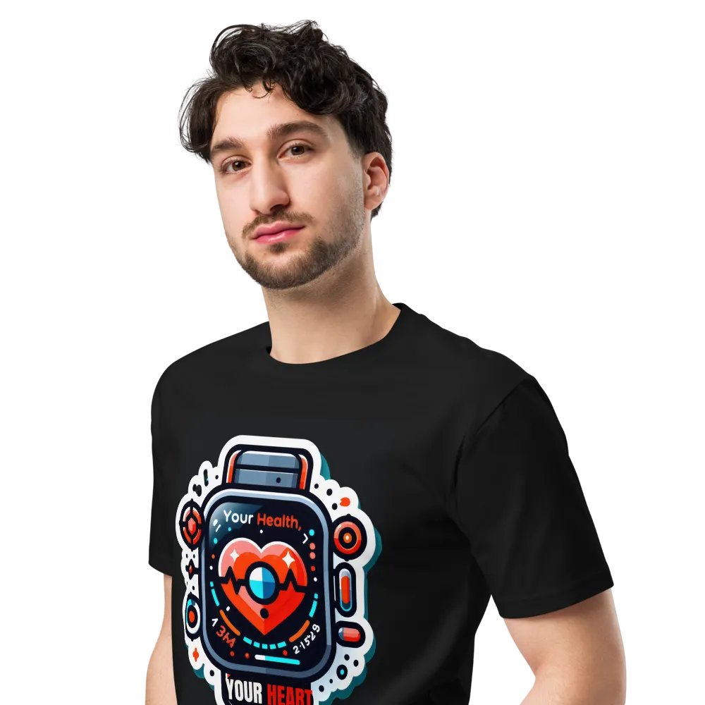 Heartbeat ECG Tracker T-Shirt product image (6)