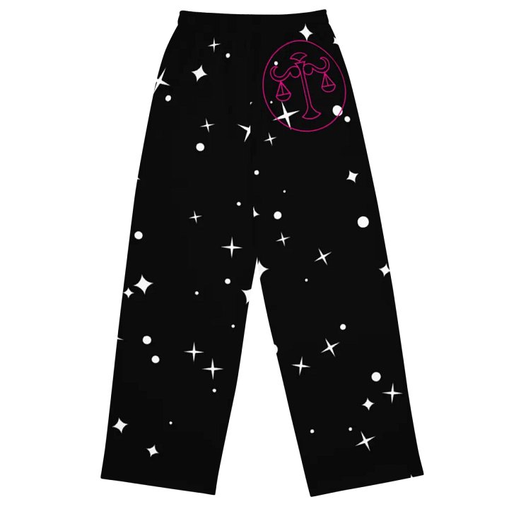 Starry Night Libra Unisex Wide-Leg Pants product image (2)
