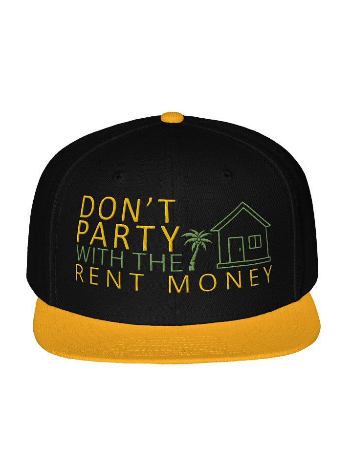 DON'T PARTY WITH THE RENT MONEY — Otto Snapback product image (2)