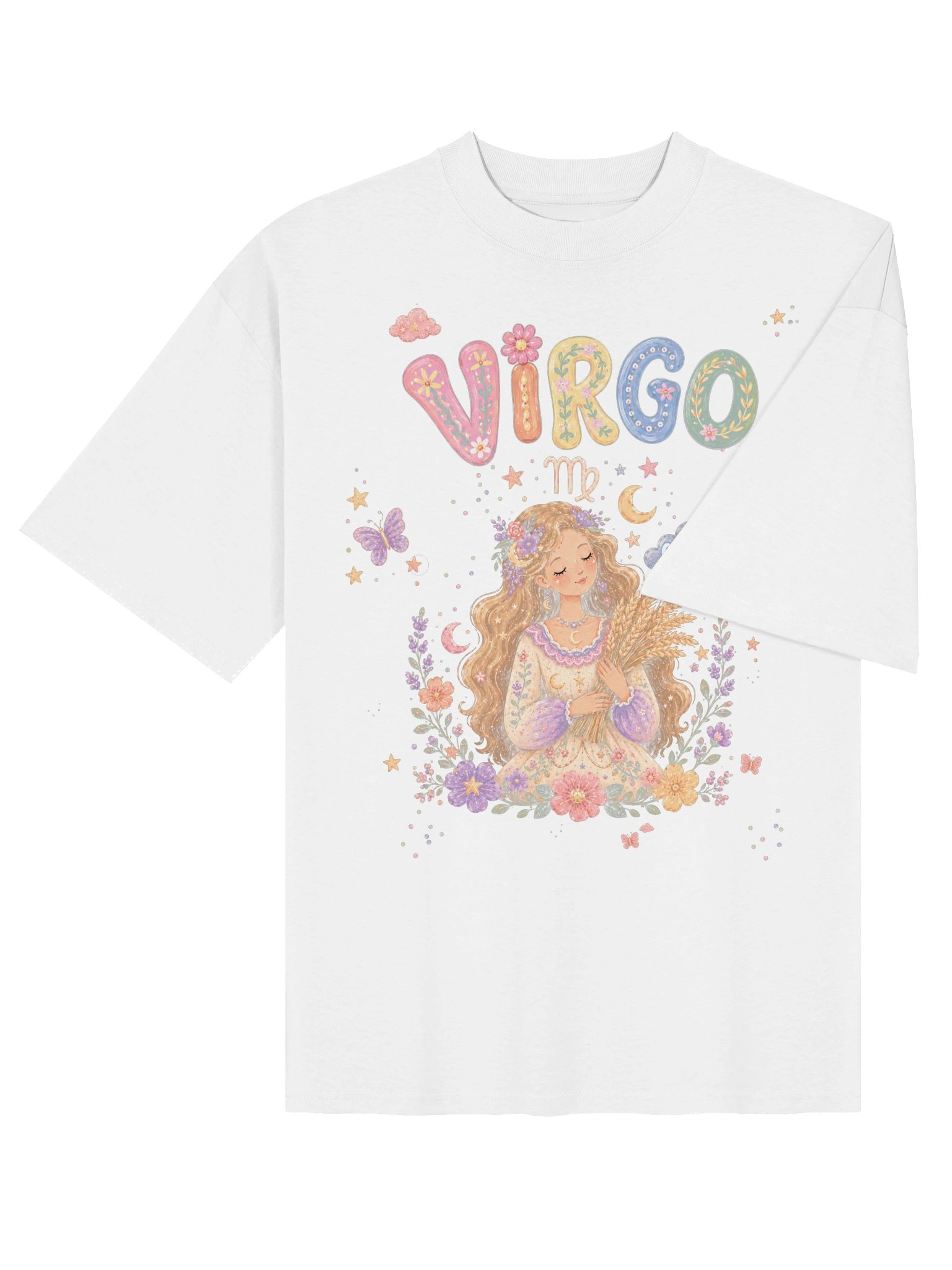 Virgo Astro Pop Oversized Tee product image (5)
