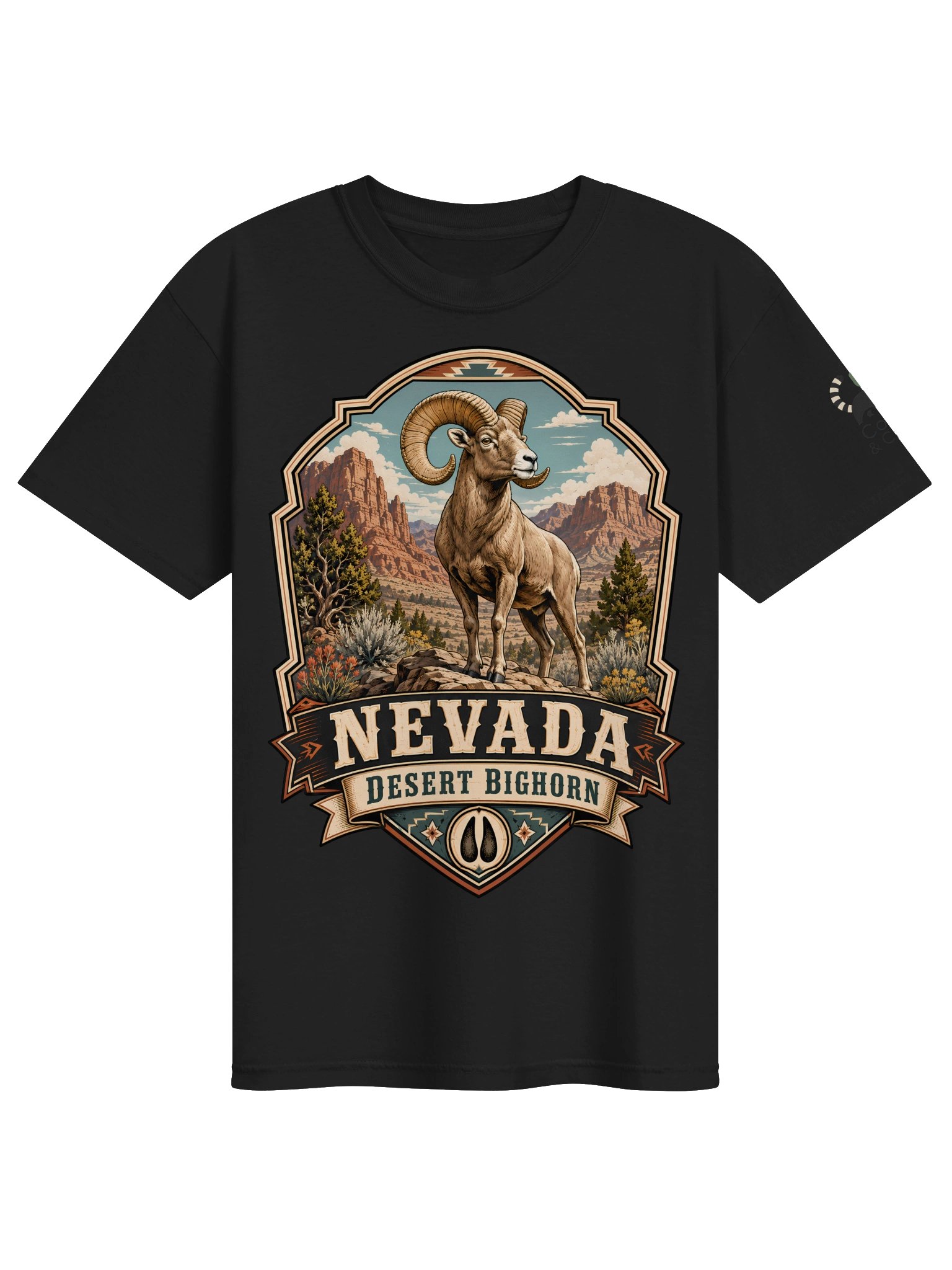 Nevada Desert Bighorn Emblem Tee product image (1)