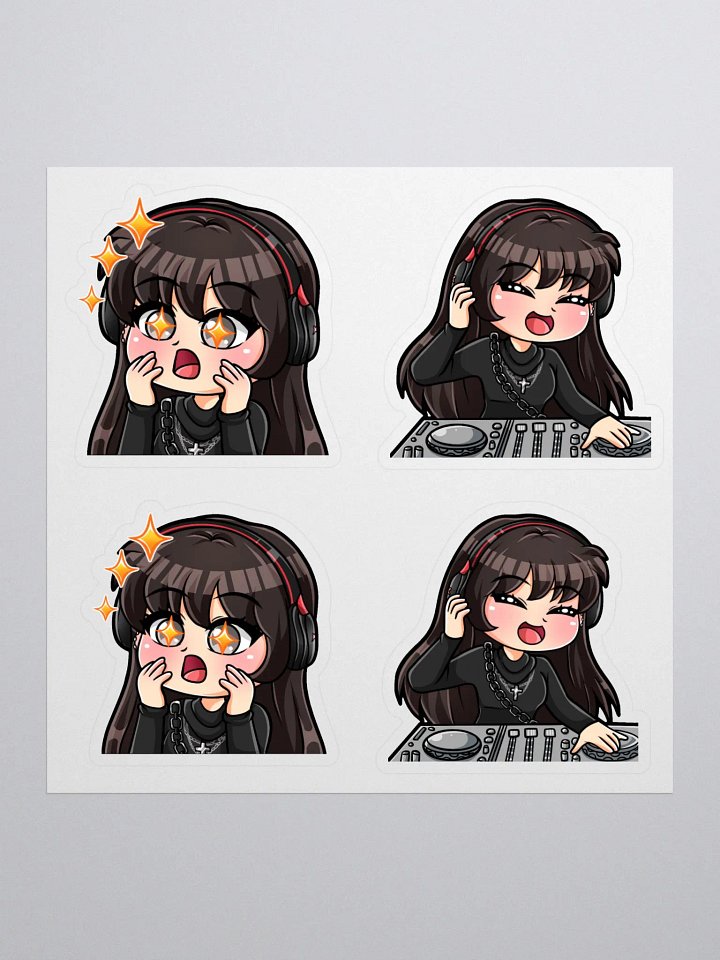 Henny DJ/Woah Emote 5.5x5.5 Sticker Sheet product image (1)