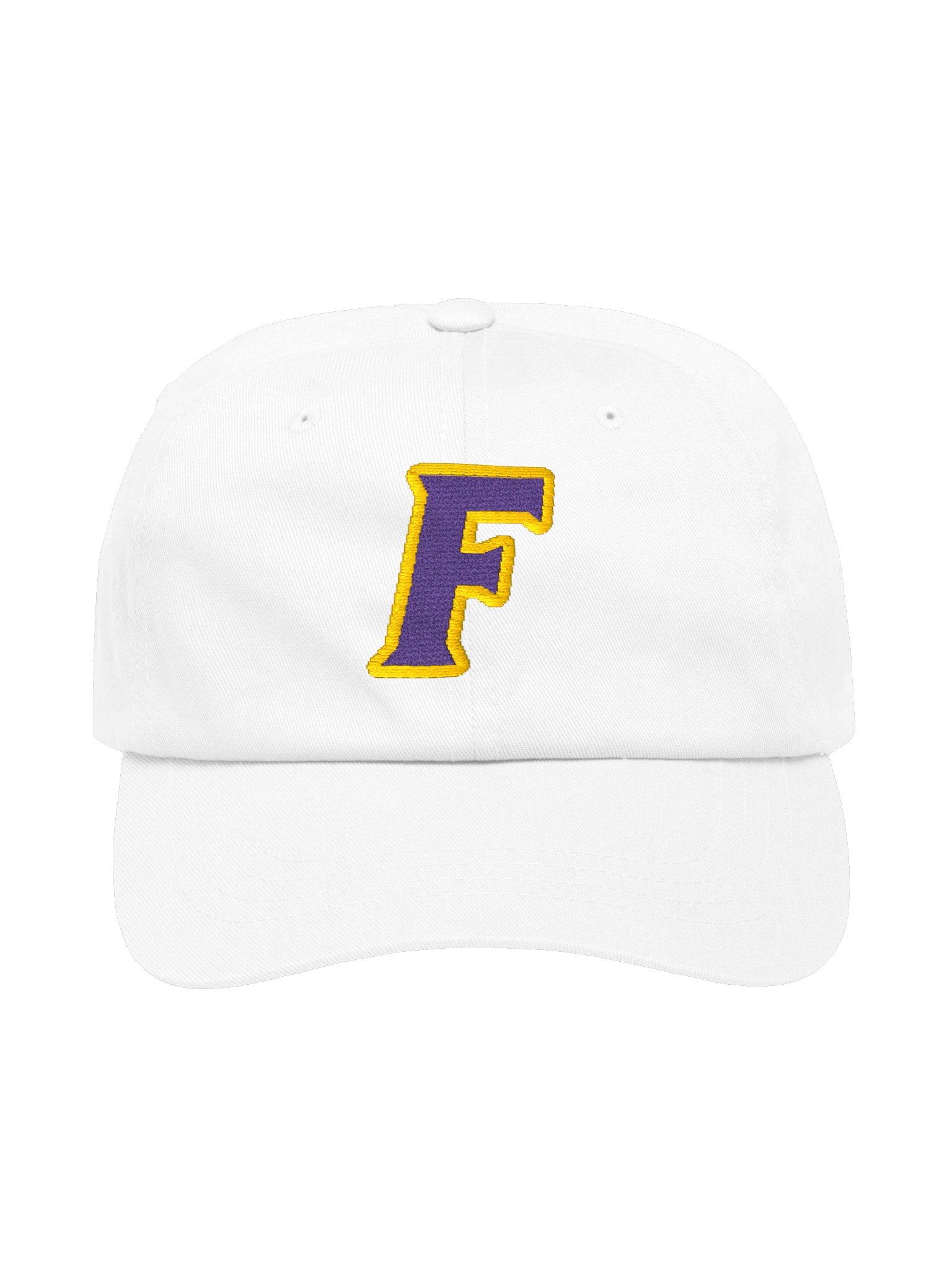 F Dad Hat — White product image (1)