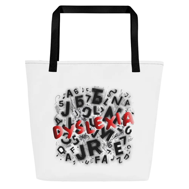 Dyslexia: My Letters Dance Large Tote Bag w/ Pocket product image (1)