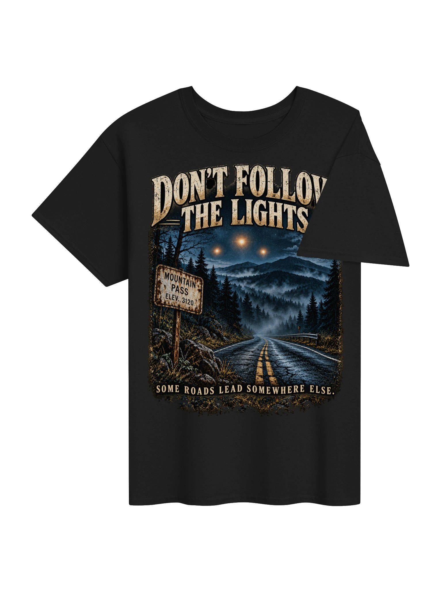 Don’t Follow the Lights T-Shirt – UFO Appalachian Mystery Tee product image (6)