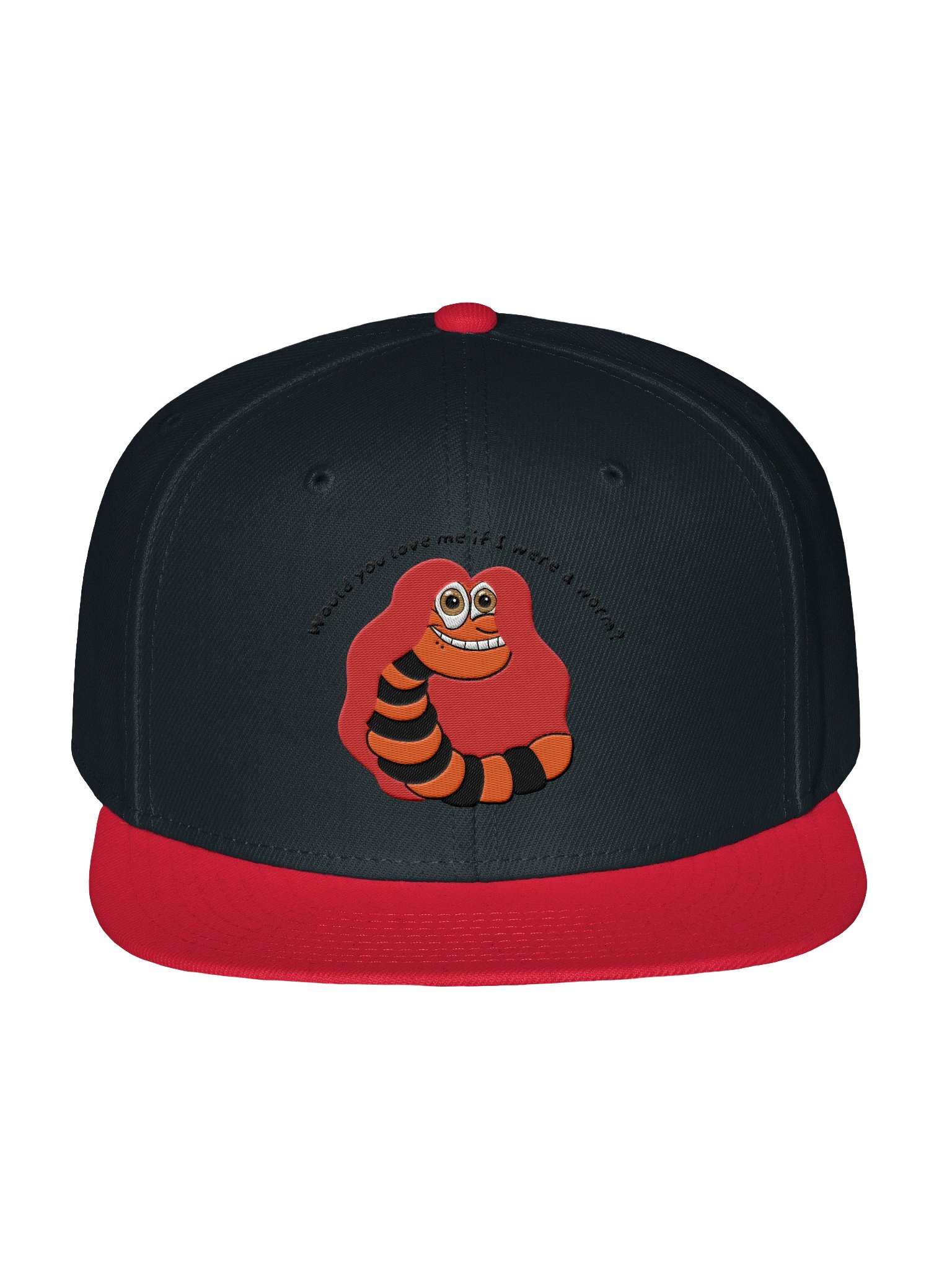 "Would you Love me if I was a Worm?" Snap Back Cap product image (7)
