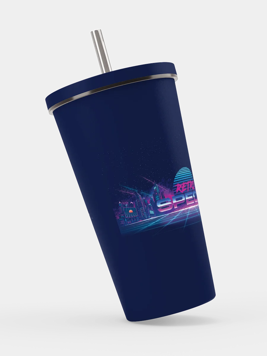 RETRO SPECS: Insulated Tumbler with a Straw product image (2)