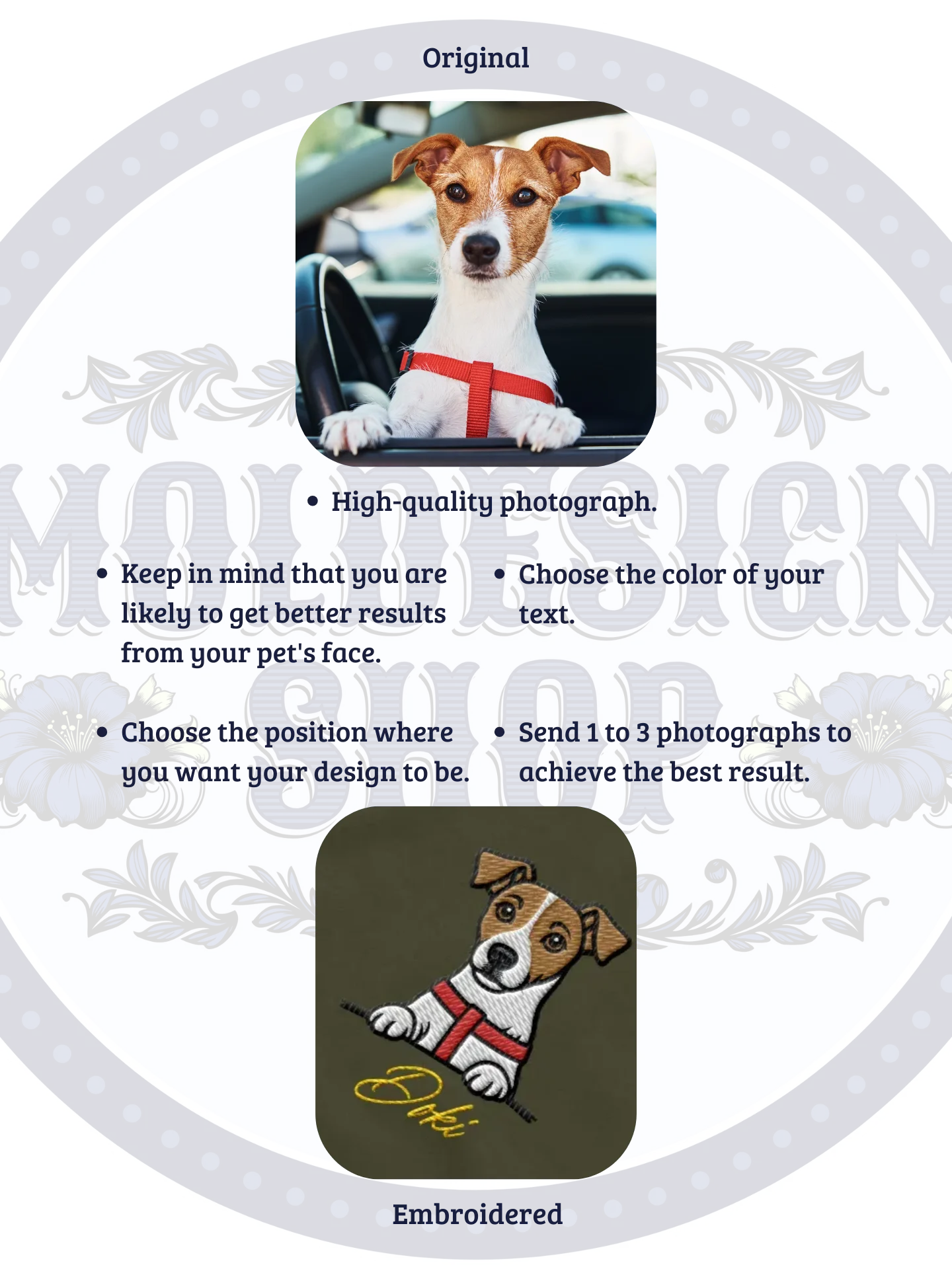 YOUR BEST FRIEND! / T-SHIRT WITH PERSONALIZED NAME / EMBROIDERED product image (8)